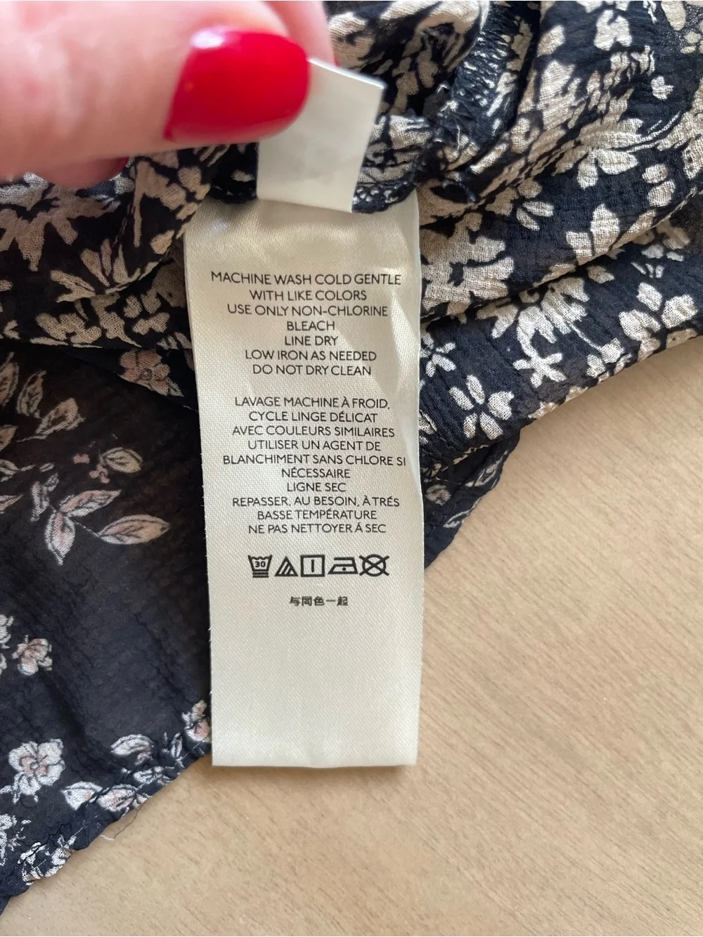 Free People Serena Printed Blouse in Black - Picture 11 of 14